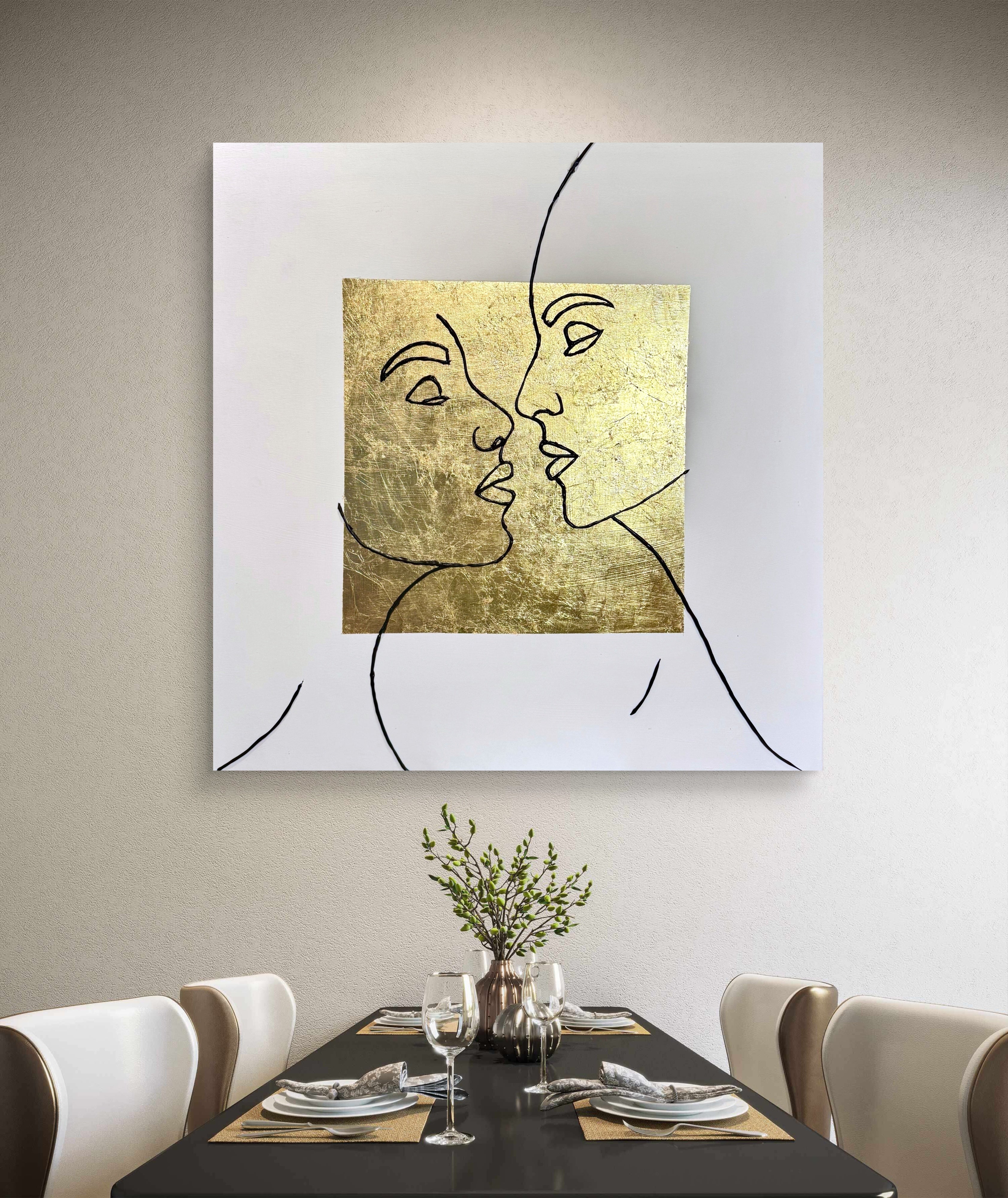 Single Line in a Golden Field